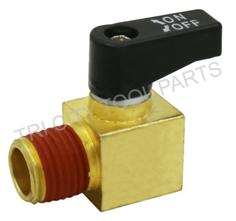 1/4" Ball-Type Tank Drain Cock Valve — Fits Dewalt, Porter-Cable & Devilbiss Compressors (N072023Sv) 1