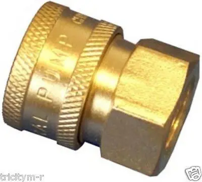 1/4" Female Npt Quick Coupler Socket For Low-Flow Pressure Washer Tools 1