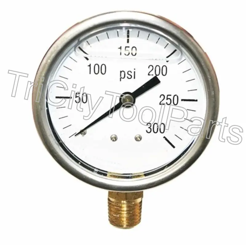 2.5-Inch Oil-Filled Air Compressor Pressure Gauge – 300 Psi, 1/4" Npt (Ofg20143Lm) 1