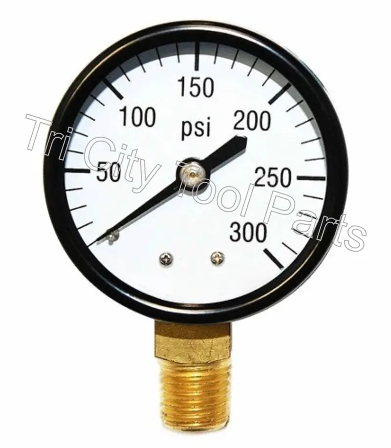 2-Inch Air Compressor Pressure Gauge – 300 Psi, 1/4" Npt (Ag20143Lm) 1