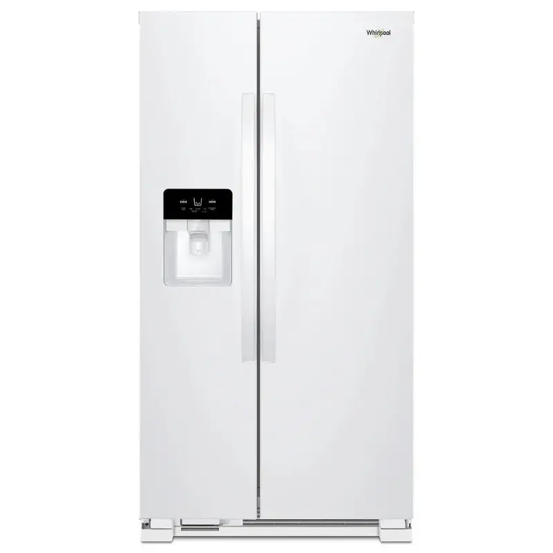 25-Cubic-Foot White Side-By-Side Refrigerator By Whirlpool 1