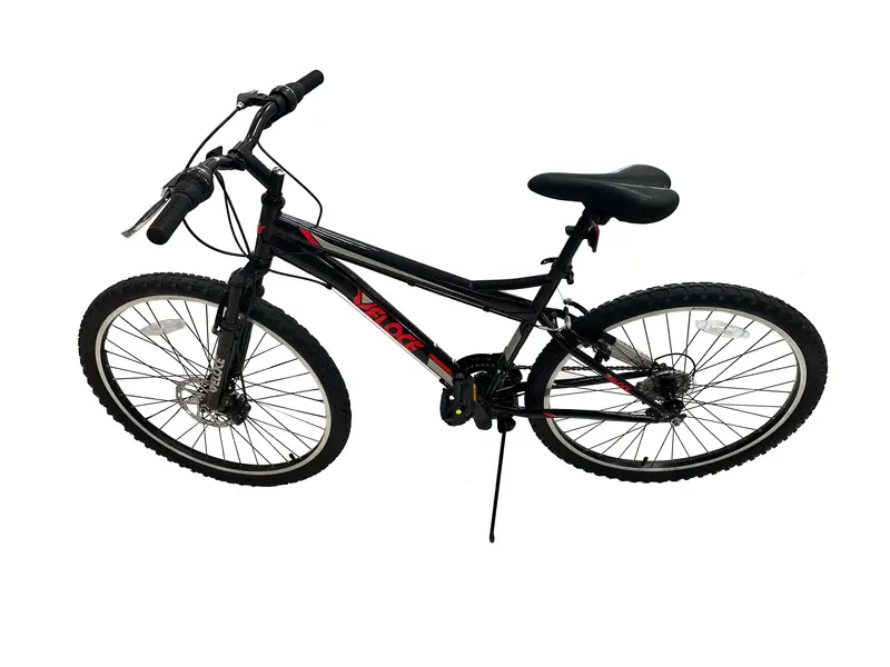 26 In Eco-Friendly Mountain Bike – Disc Brake, 21-Speed, Matte Black 1
