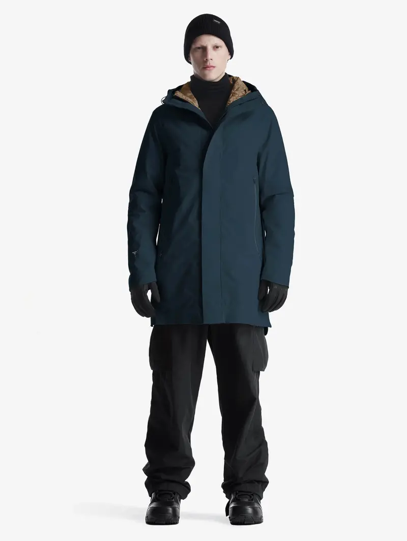 3-In-1 Reversible Planck Parka For Men In Navy Blue 1