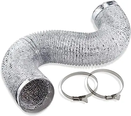 4-Inch Dryer Vent Hose – 8-Foot Length With Dual Clamps (Csxrbfr9Sf4) 1
