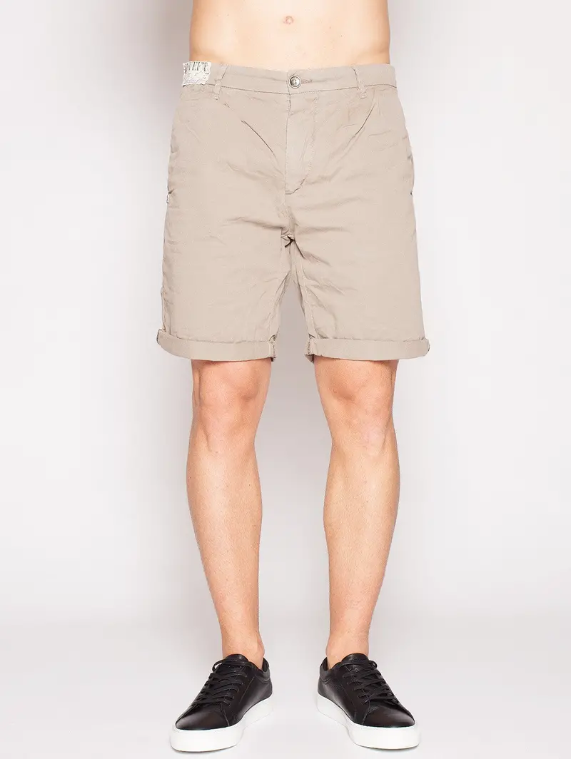 40Weft Matié 4149 Beige Pleated Bermuda Shorts 1