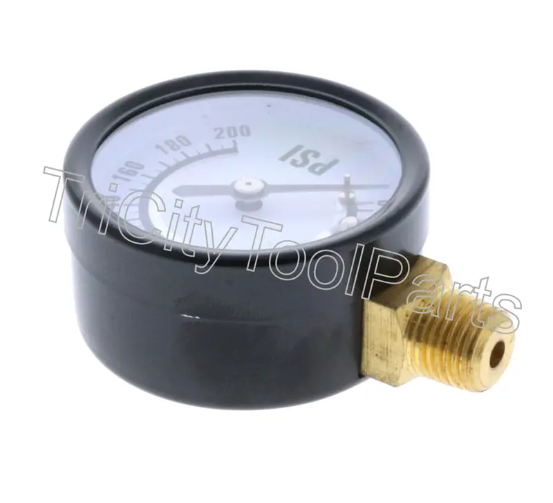 Ab-9052110 2-Inch 1/4" Npt Side-Mount Pressure Gauge For Dewalt D55166 Type 1 Air Compressor 1