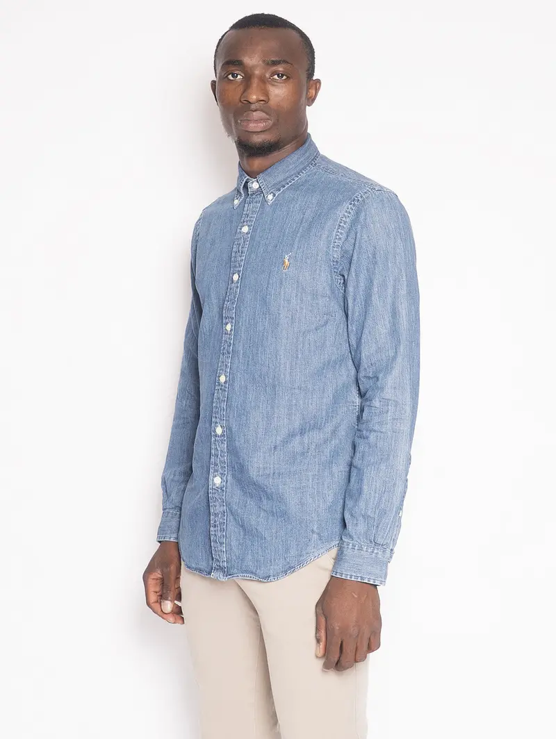 Authentic Denim Shirt In Classic Blue Wash 1