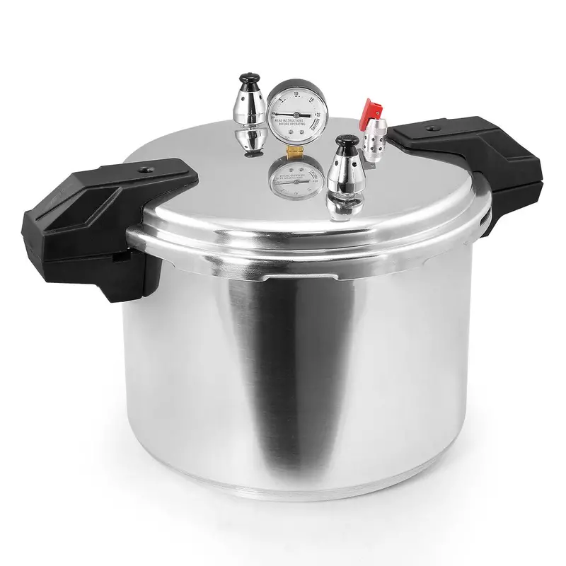 Barton Aluminum Pressure Cooker – 16-Quart Stovetop Model With Quick-Release Gauge & Rack 1