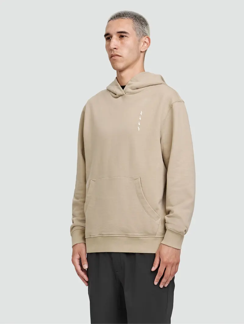 Beige Hooded Sweatshirt 1