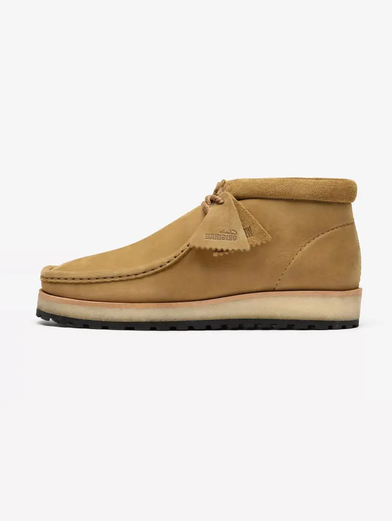 Beige Nubuck Wallabee Boots 1