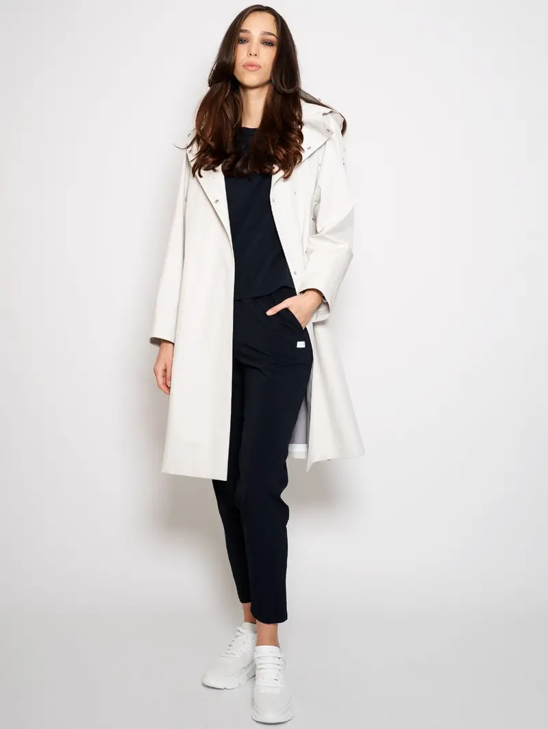 Beige Oversized Waterproof Jacket 1