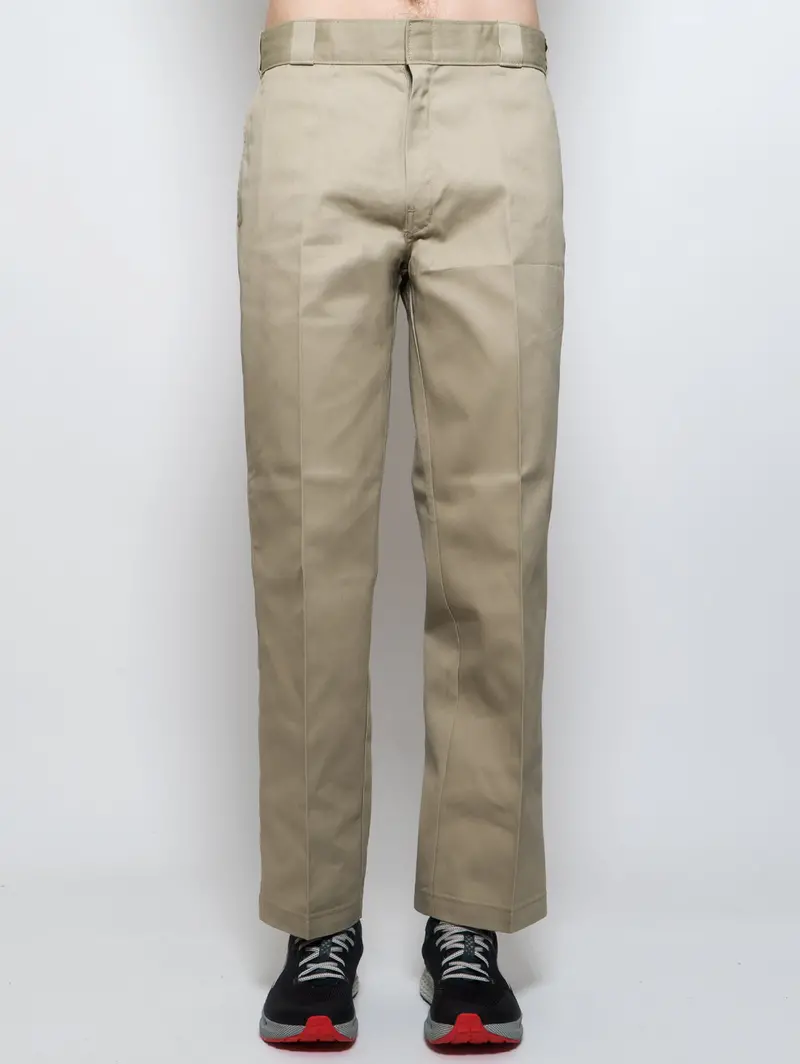 Beige Straight-Leg Trousers (Style 874) 1