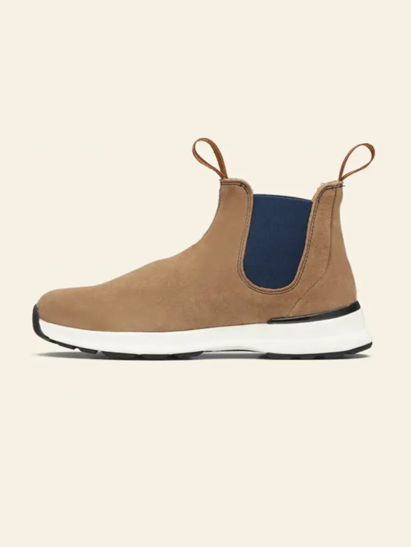 Beige Suede Active Ankle Boots 1
