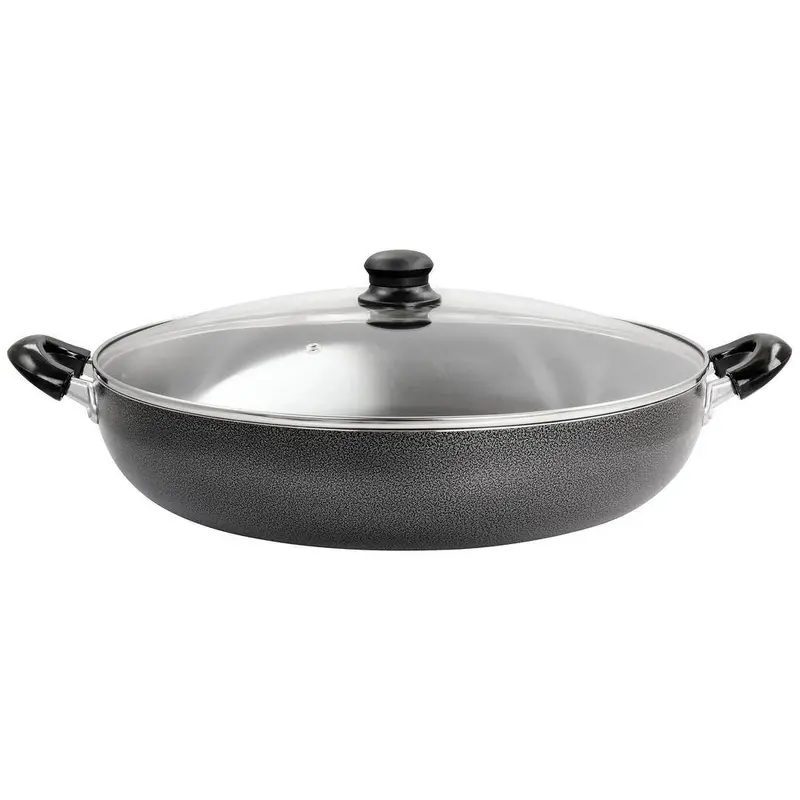 Better Chef 16-Inch Granite-Textured Deep Fry Pan With Lid 1