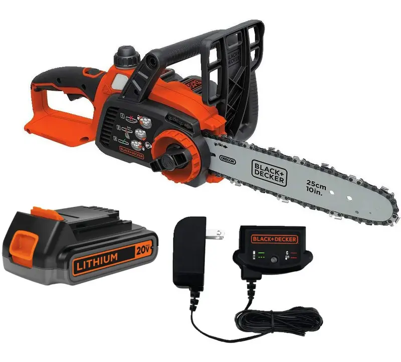 Black & Decker 10-Inch Cordless Chainsaw – Lcs1020, 20V 1