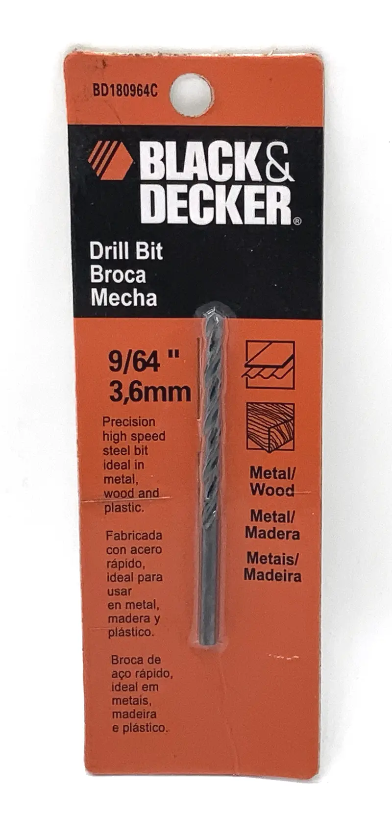 Black & Decker 9/64" Drill Bit – Bd180964C 1