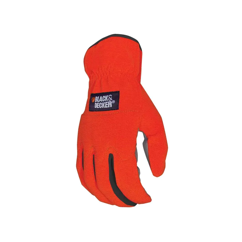 Black & Decker Easy-Fit All-Purpose Work Gloves – Black 1