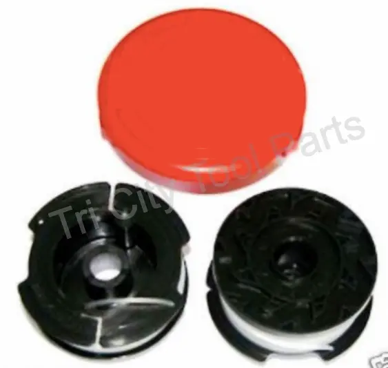 Black & Decker Trimmer Spool Kit With Cover – Genuine 2-Pack With Pre-Wound Line (Part #242885-01) 1