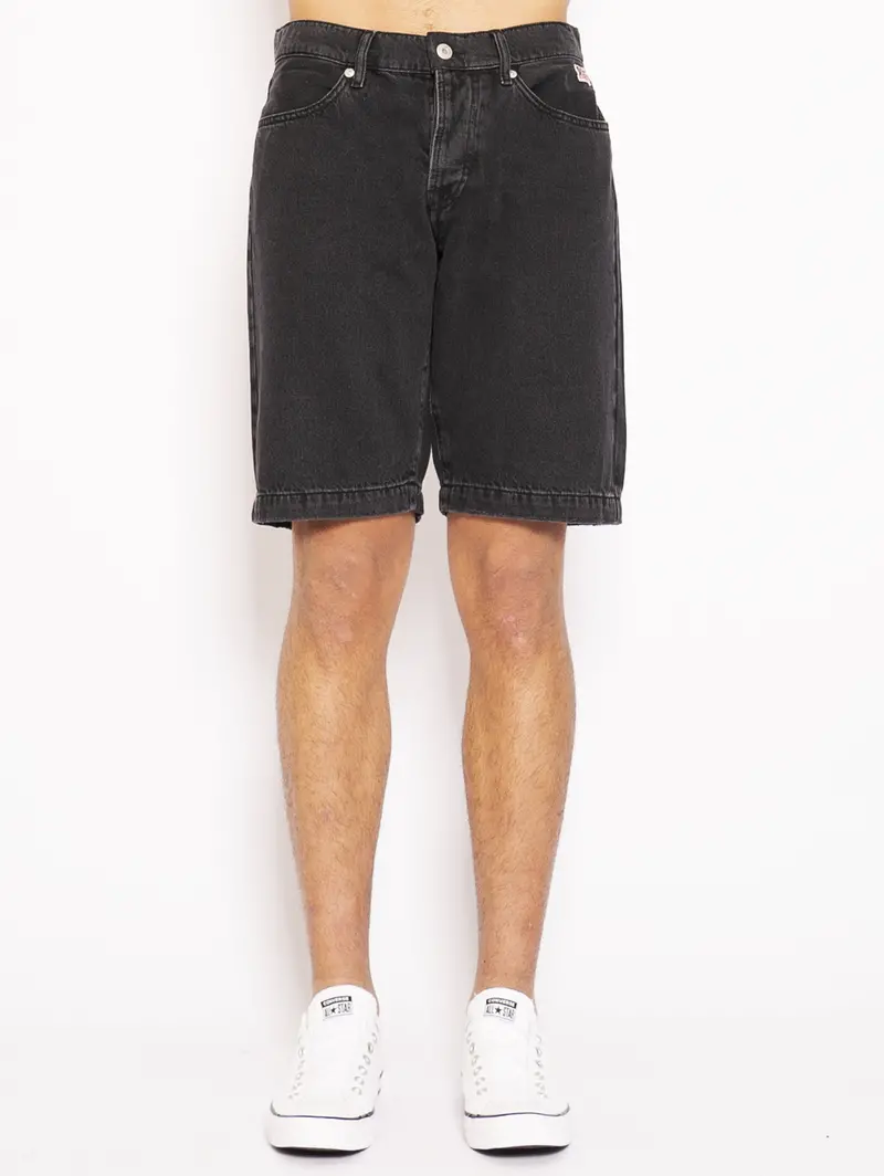 Black Denim Bermuda Shorts 1