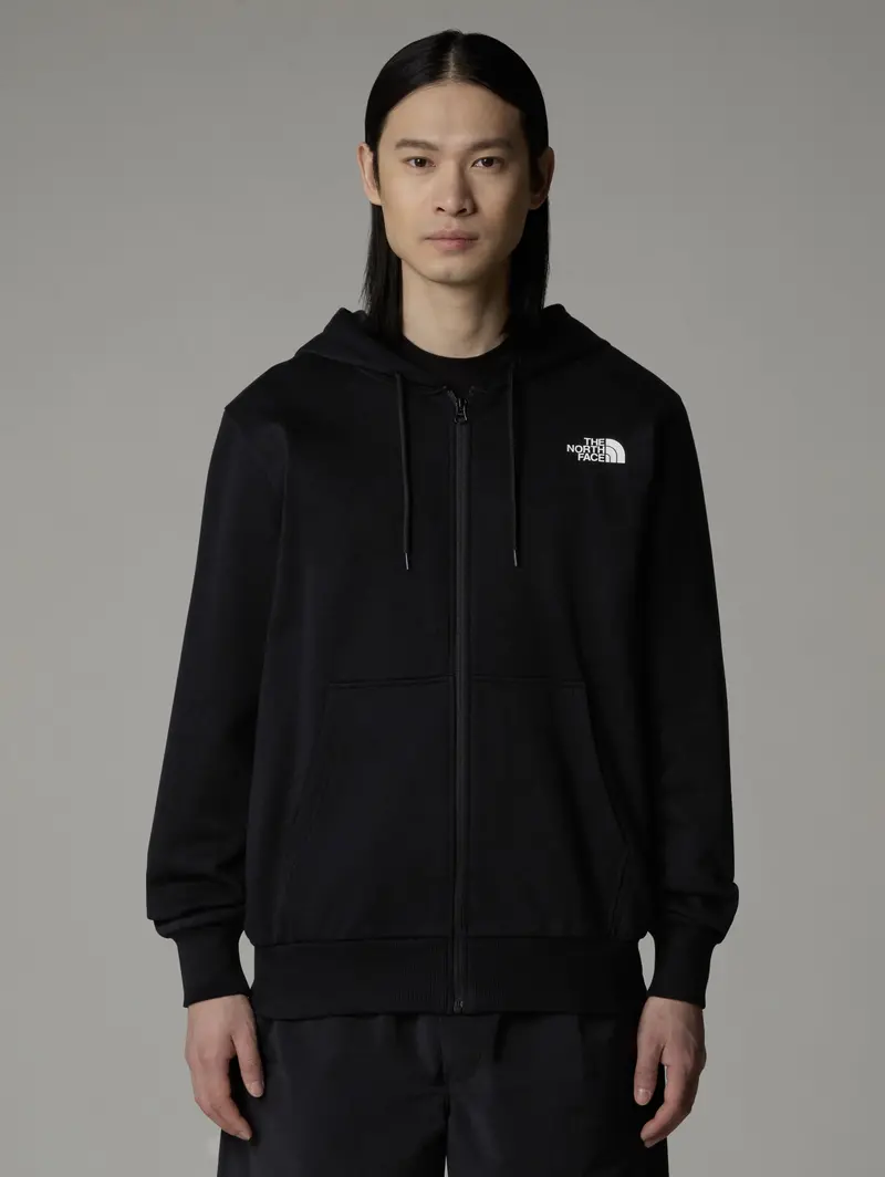 Black Full-Zip Hooded Sweatshirt 1