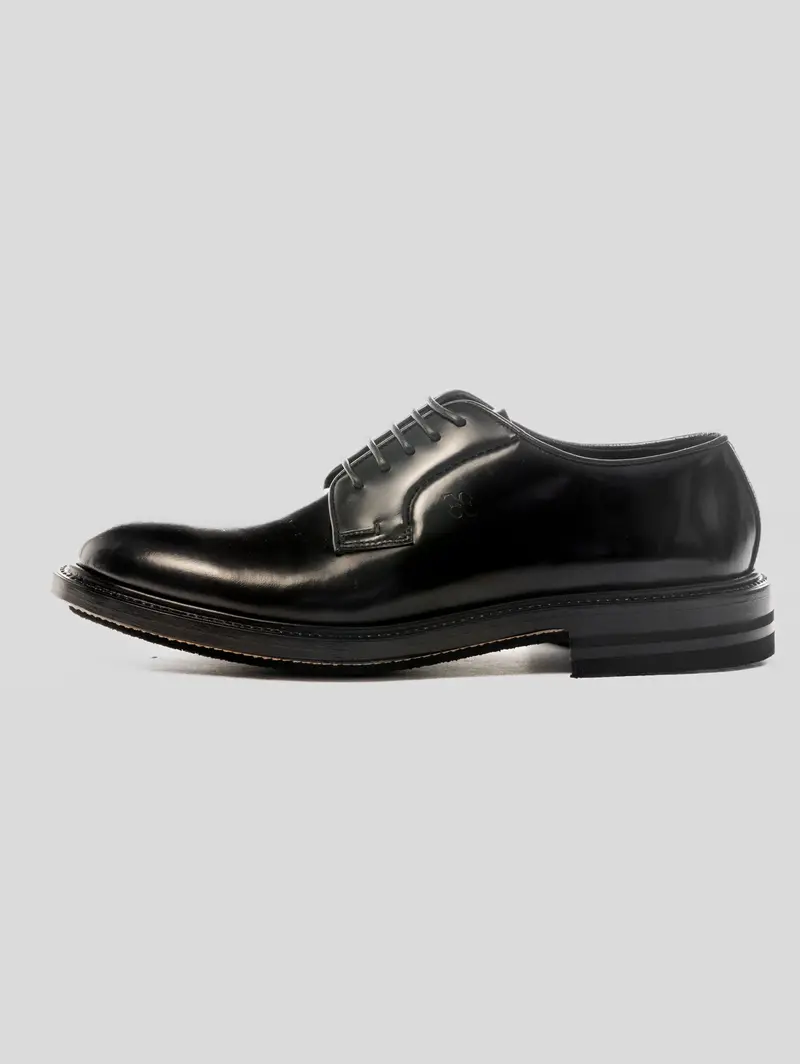 Black Goodyear-Welted Oxford Shoes 1