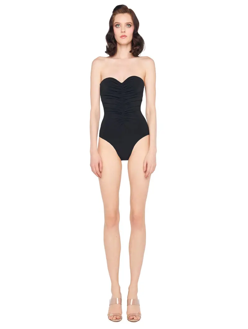 Black Heart-Neck Bodysuit 1