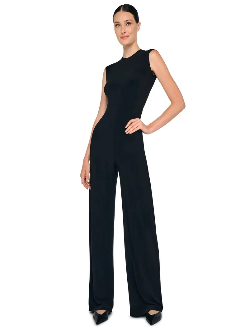 Black Jersey Matching Tracksuit Set 1