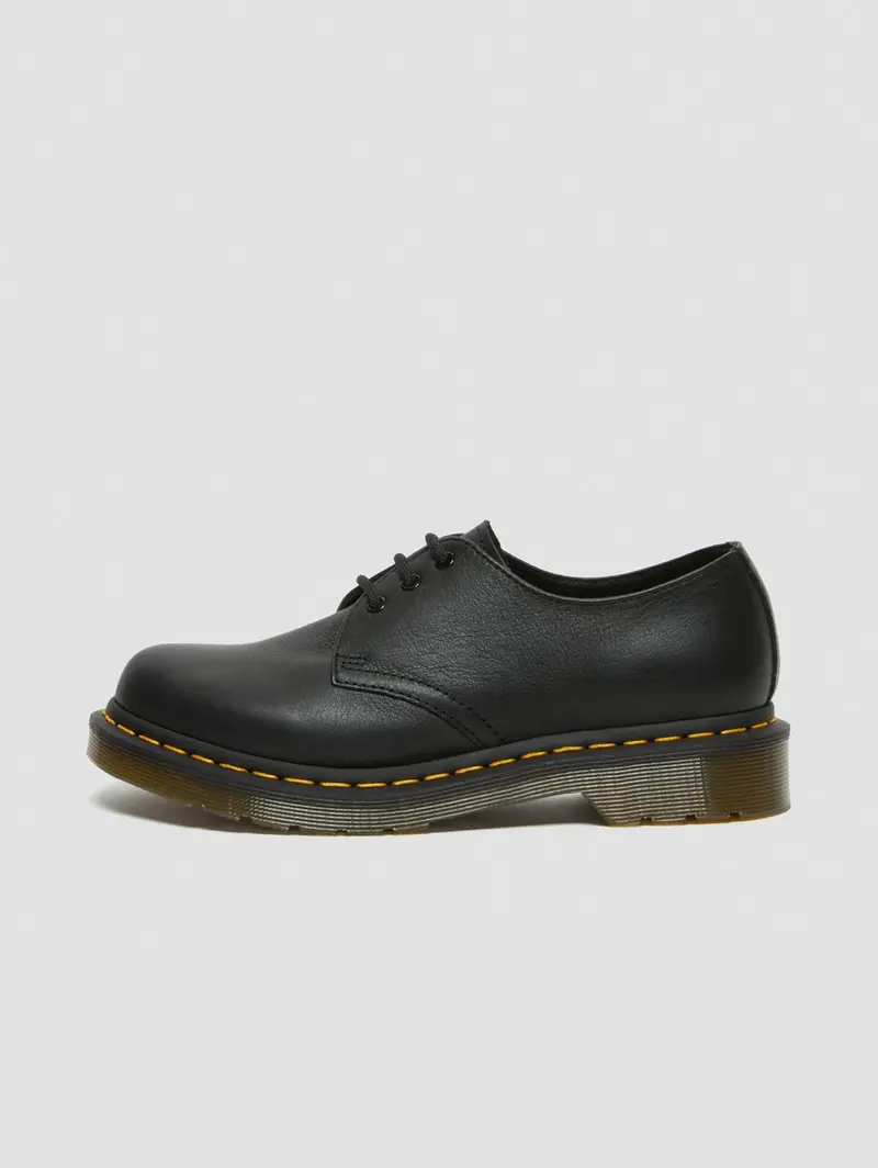 Black Lace-Up Low-Profile Shoes (Model 1461) 1