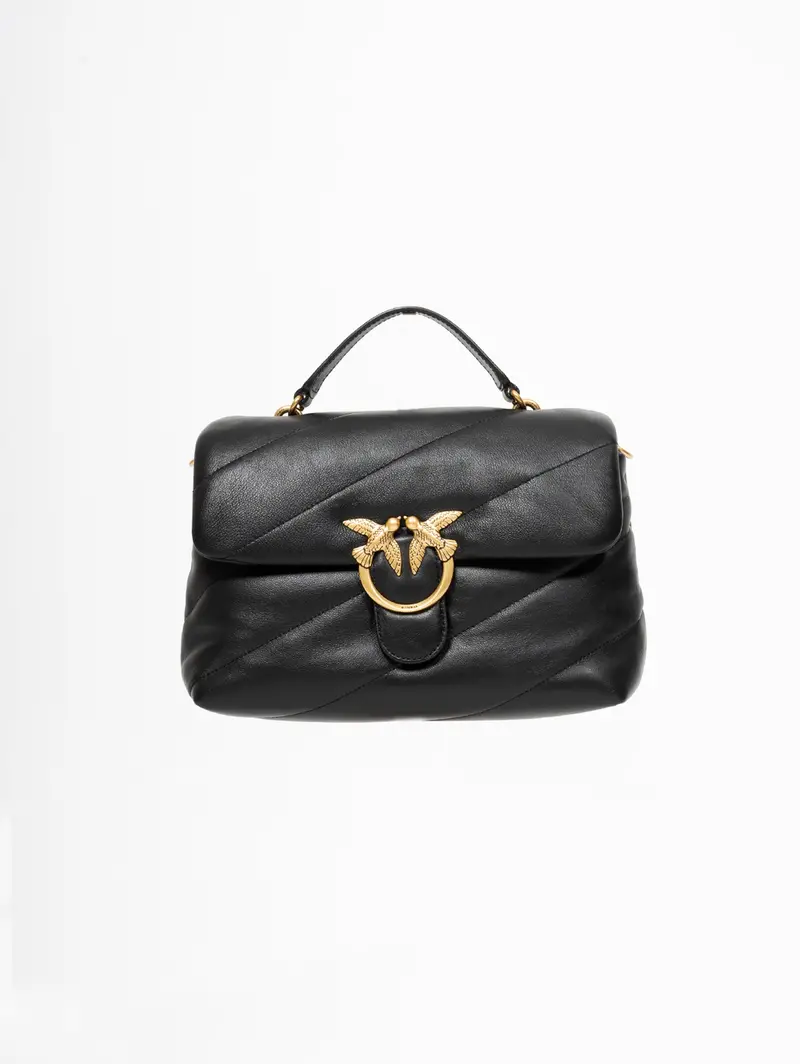 Black Nappa Leather Maxi Tote 1