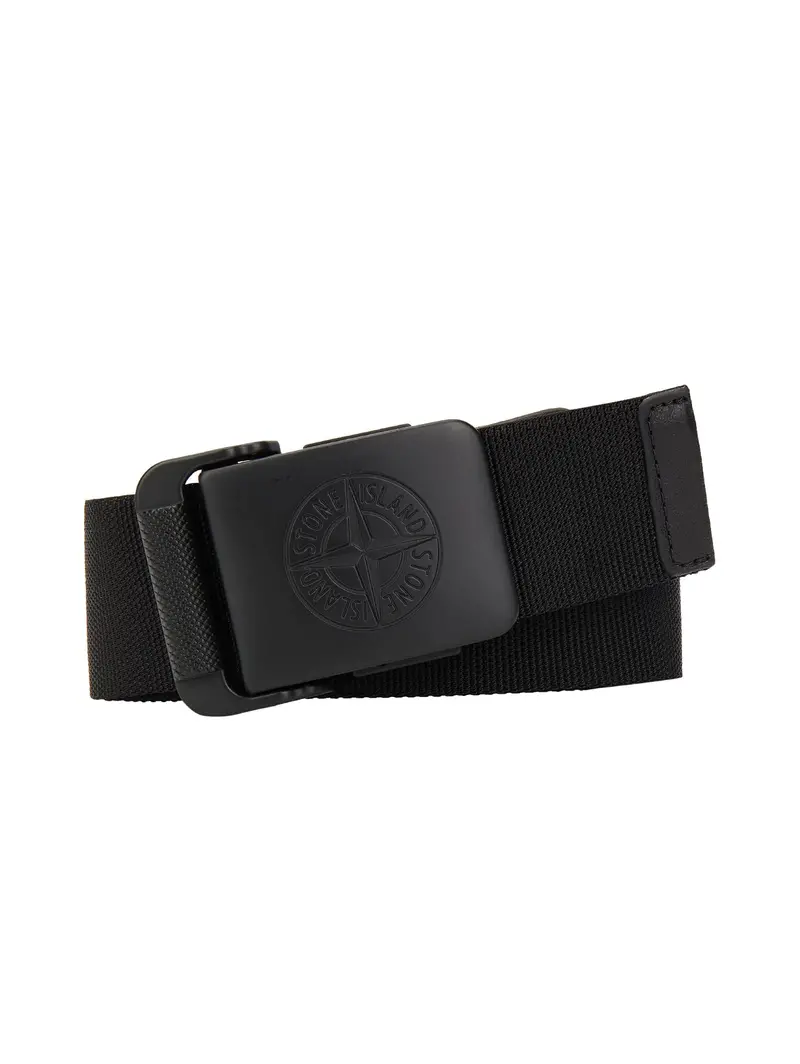 Black Nylon Webbing Belt 1