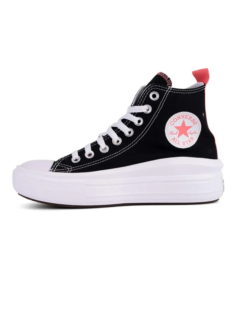 Black Platform Sneakers With Smartfoam Sole 1