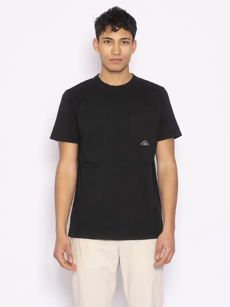 Black Pocket T-Shirt With Logo 1