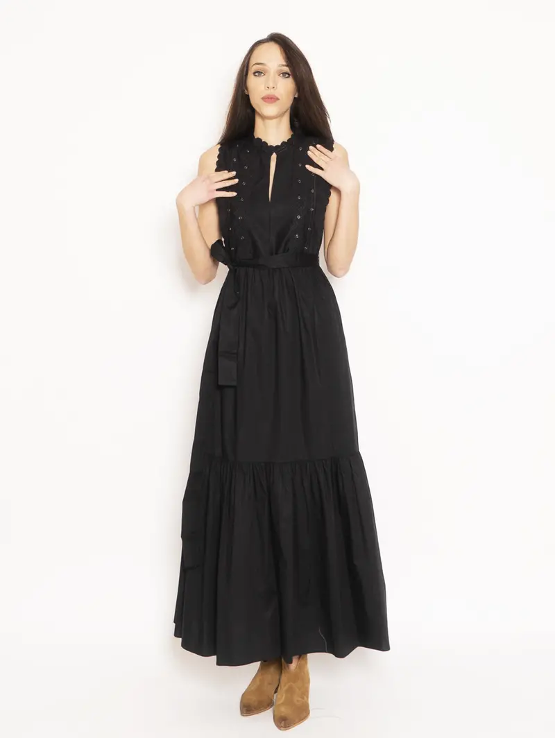 Black Poplin Dress 1