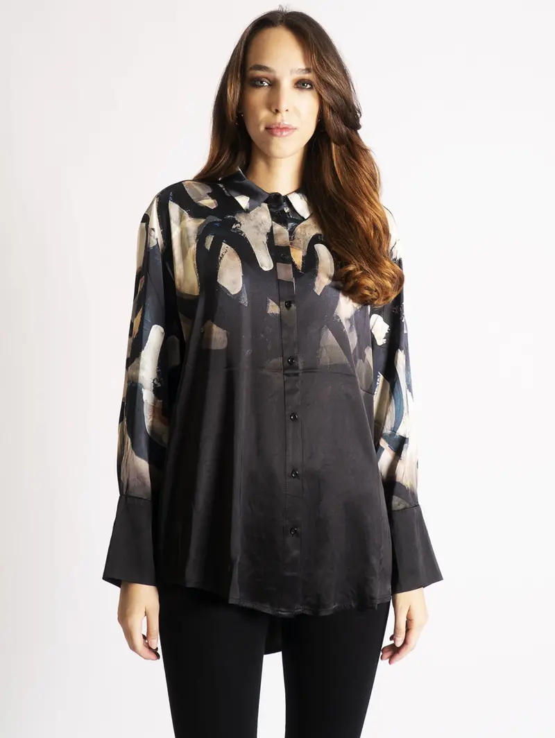 Black Printed Shirt 1