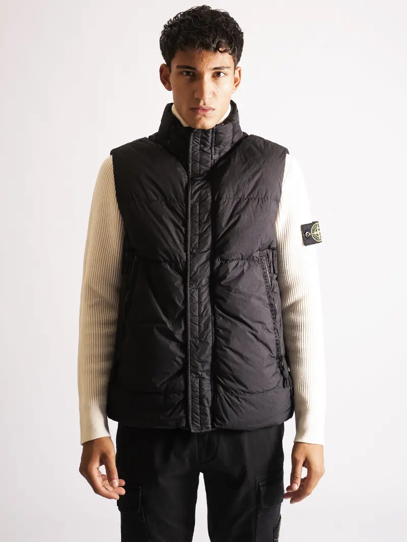 Black Quilted Vest 1