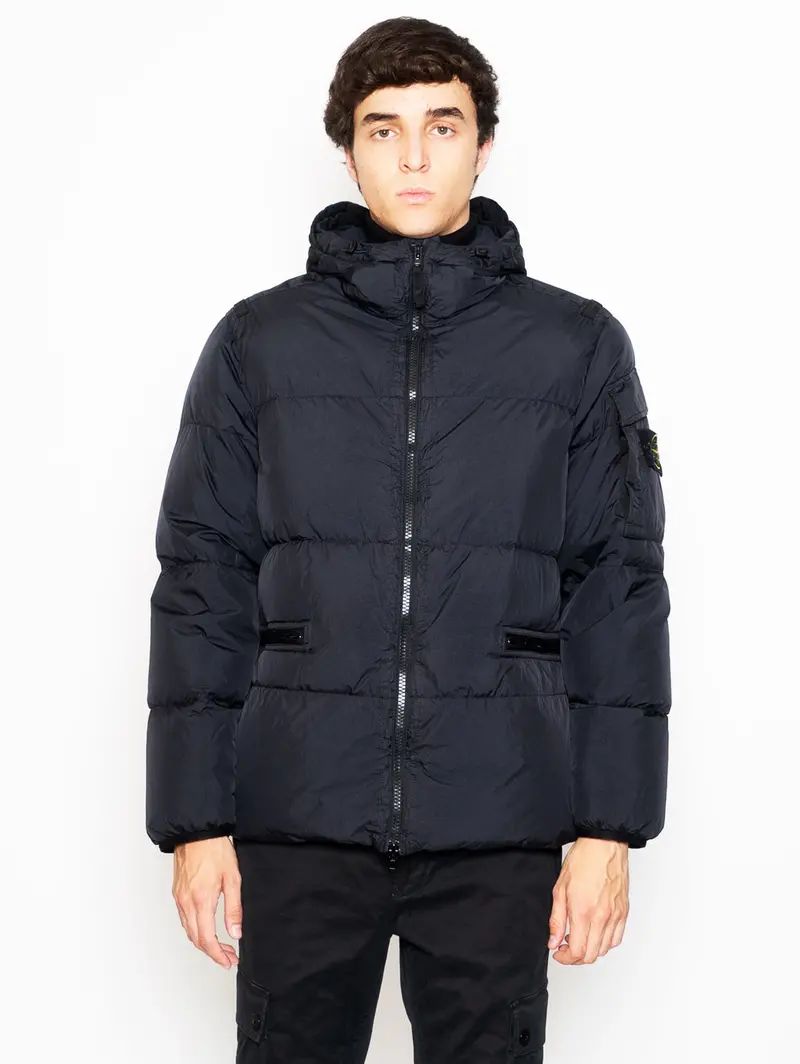 Black Recycled Nylon Reps Jacket 1