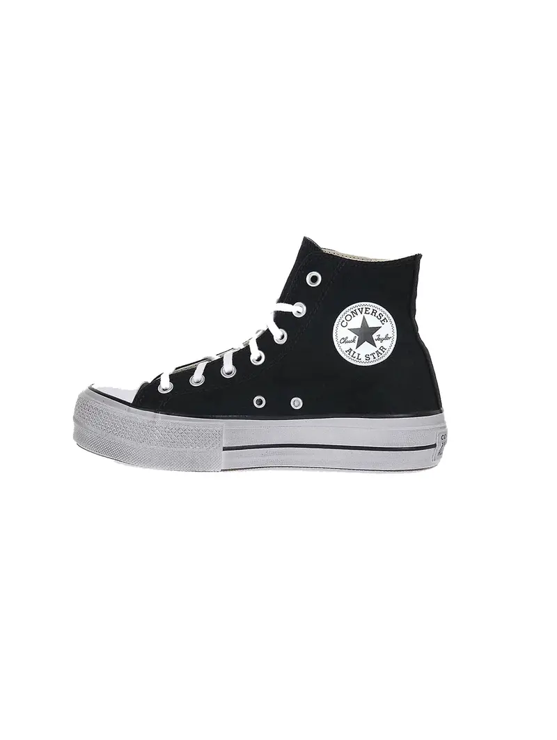 Black Star Platform Chuck Taylor Sneakers 1