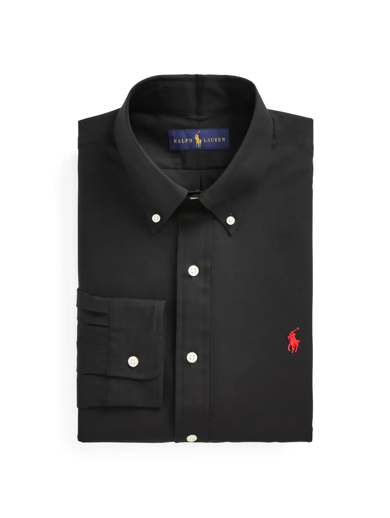 Black Stretch Poplin Shirt 1