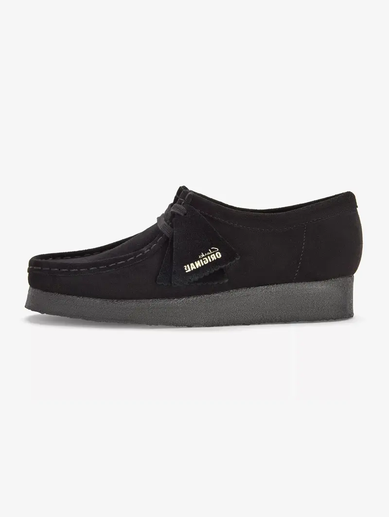 Black Suede Wallabee Lace-Ups 1