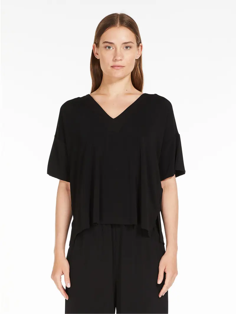 Black V-Neck Tunic 1