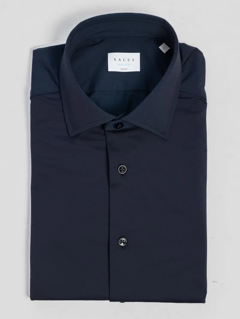 Blue Active Twill Performance Shirt 1
