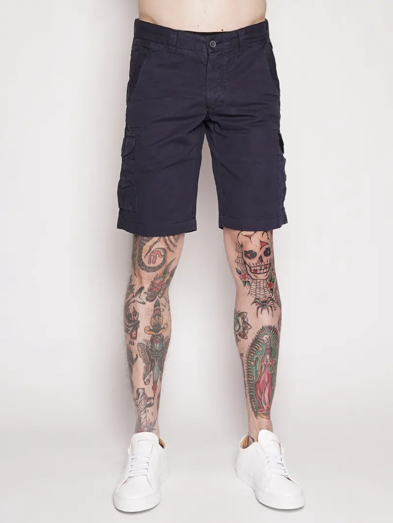 Blue Cargo Bermuda Shorts 1