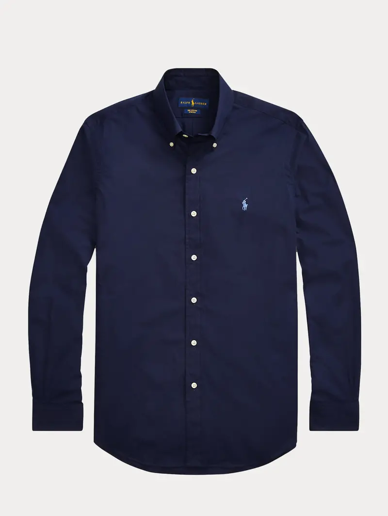 Blue Poplin Shirt 1