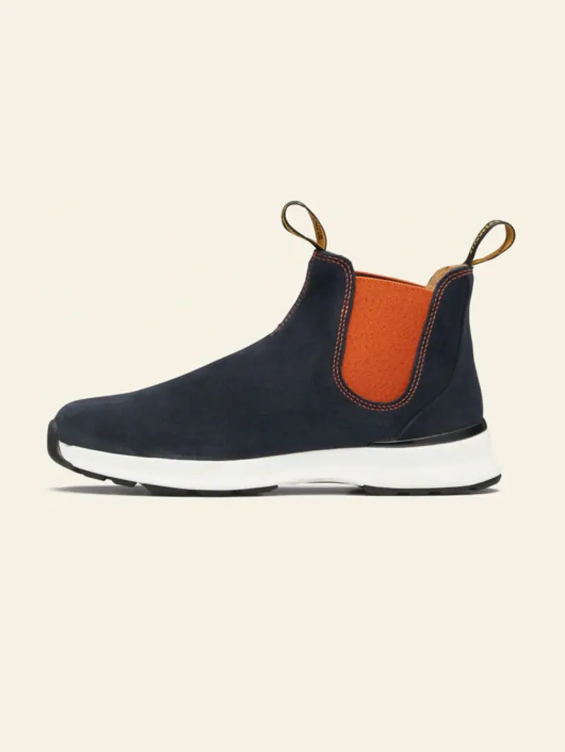 Blue Suede Active Ankle Boots 1