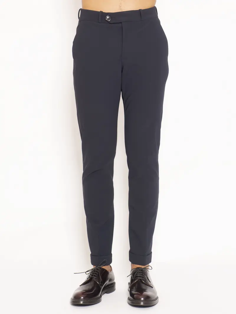 Blue Technical Stretch Chino Pants 1