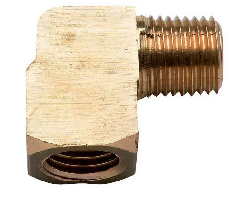 Brass 3/8 Inch Npt Male-To-Female Elbow Fitting – Heavy-Duty Brs Style 1