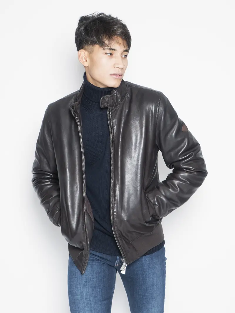 Brown Eco-Down Padded Vest 1
