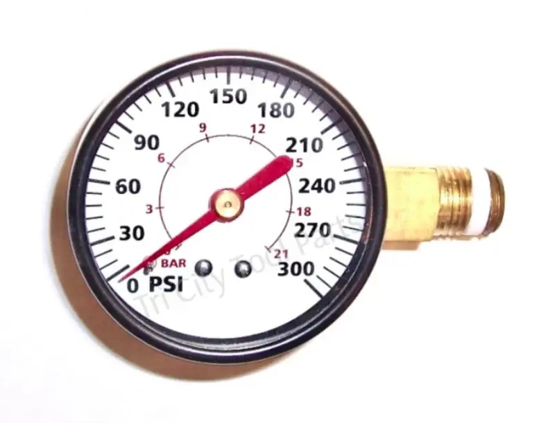 Campbell Hausfeld Ga031900Av 2-Inch 300 Psi Air Compressor Pressure Gauge With 1/4" Npt Thread 1