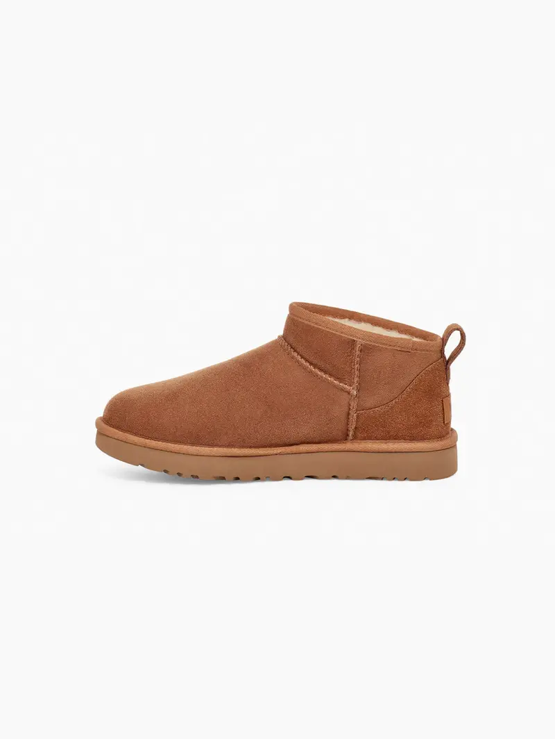 Chestnut Women’S Sheepskin Ultra-Mini Classic Ankle Boots 1