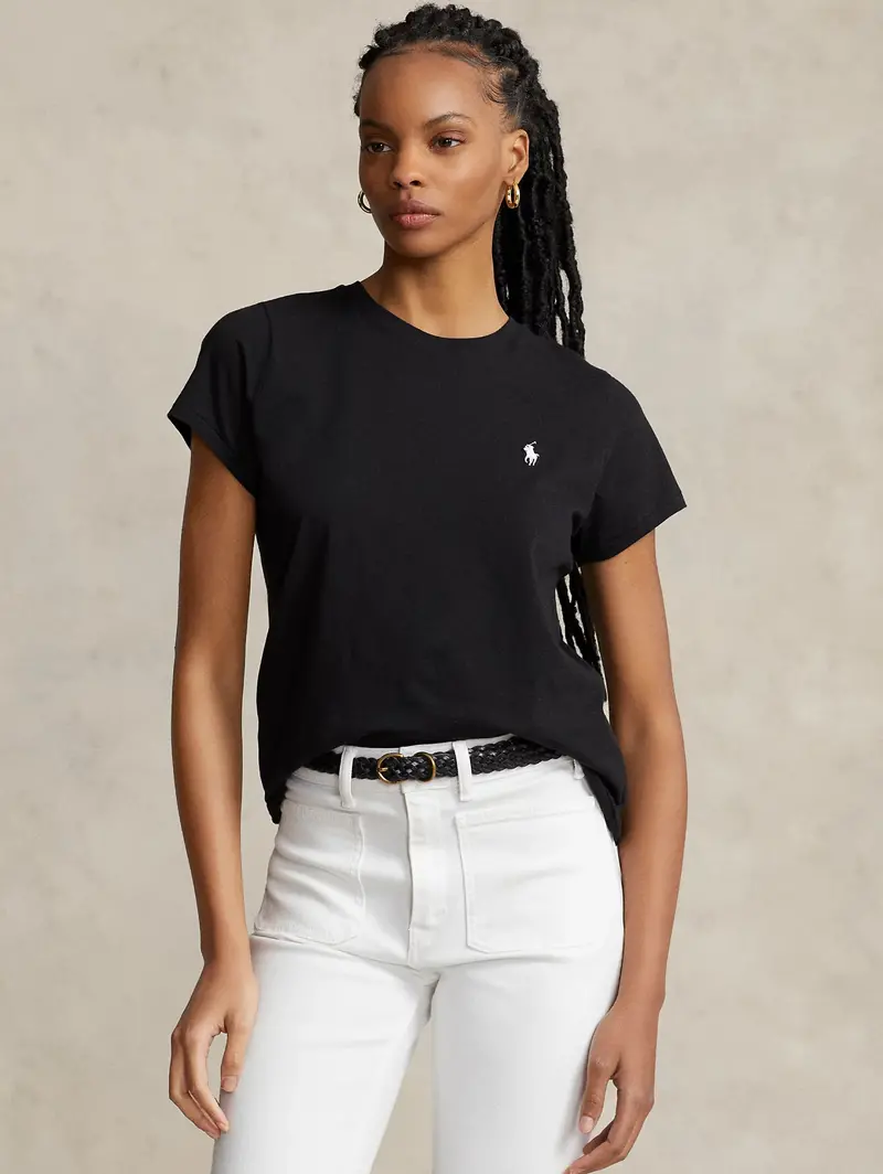 Classic Black Crew Neck T-Shirt 1